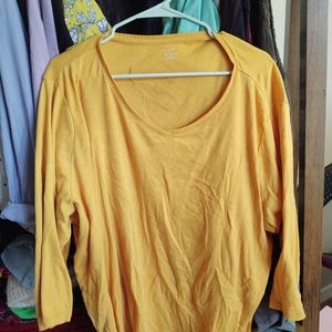 Gold long sleeve shirt, cjbanks, 3x